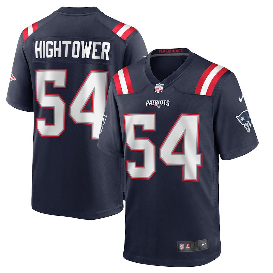 Men New England Patriots 54 Dont a Hightower Nike Navy Game Player NFL Jersey